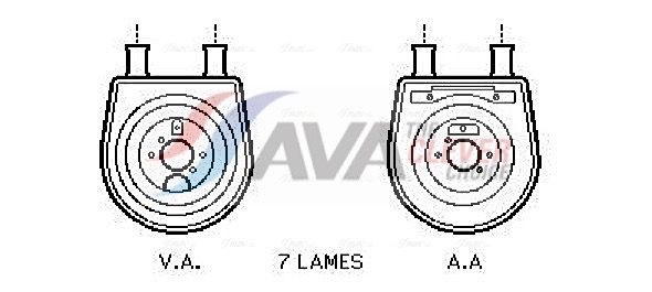 Ölkühler, Motoröl AVA QUALITY COOLING HY3154
