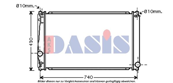 Kühler, Motorkühlung AKS DASIS 210162N