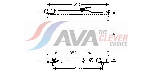 Kühler, Motorkühlung AVA QUALITY COOLING SZ2077