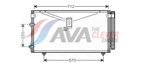 Kondensator, Klimaanlage AVA QUALITY COOLING TO5383D