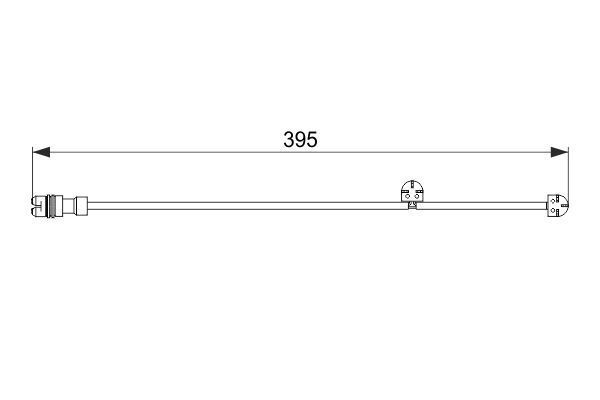 Warnkontakt, Bremsbelagverschleiß BOSCH 1 987 474 559