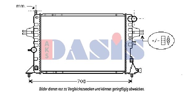 Kühler, Motorkühlung AKS DASIS 150046N