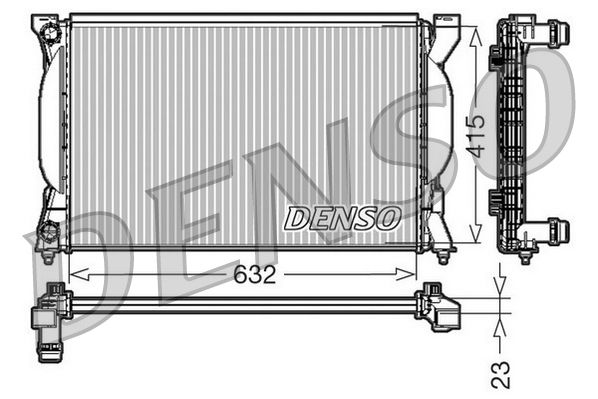 Kühler, Motorkühlung DENSO DRM02035
