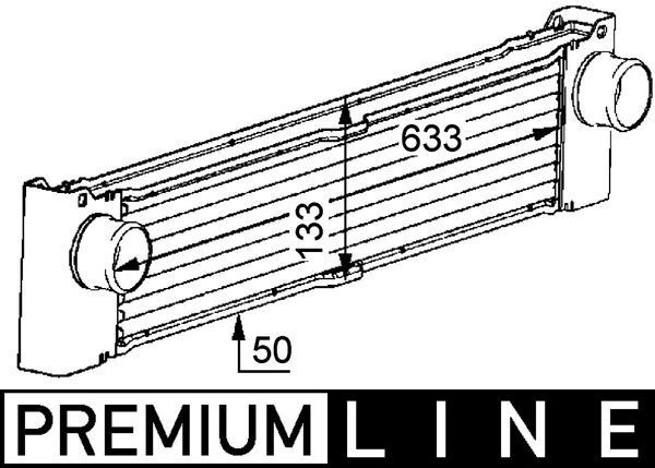 Ladeluftkühler MAHLE CI81000P