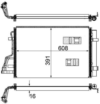 Kondensator, Klimaanlage MAHLE AC697000S
