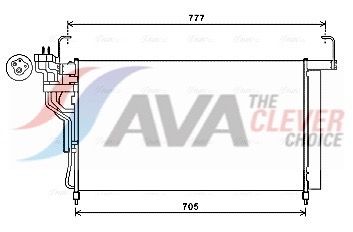 Kondensator, Klimaanlage AVA QUALITY COOLING HY5347D