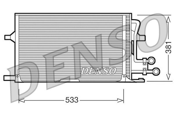 Kondensator, Klimaanlage DENSO DCN10003