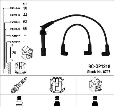 Zündleitungssatz NGK 8707