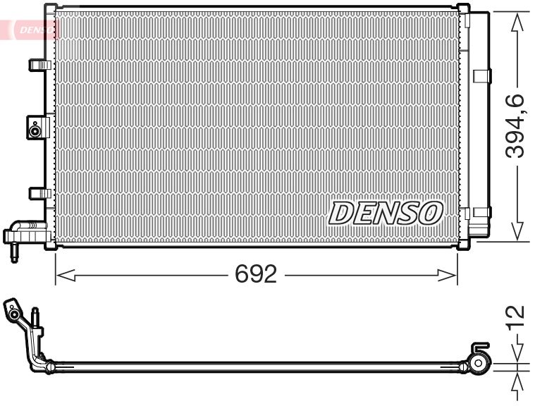 Kondensator, Klimaanlage DENSO DCN10063