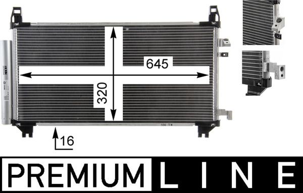 Kondensator, Klimaanlage MAHLE AC841000P