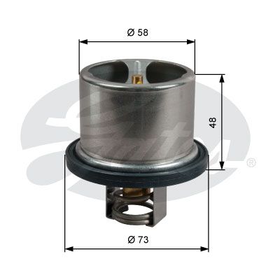 Thermostat, Kühlmittel GATES TH51785G1