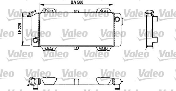 Kühler, Motorkühlung VALEO 883954