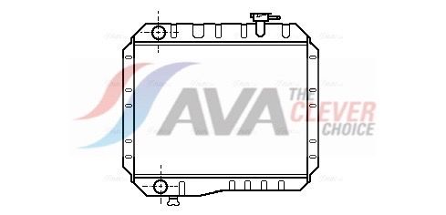 Kühler, Motorkühlung AVA QUALITY COOLING TO2042