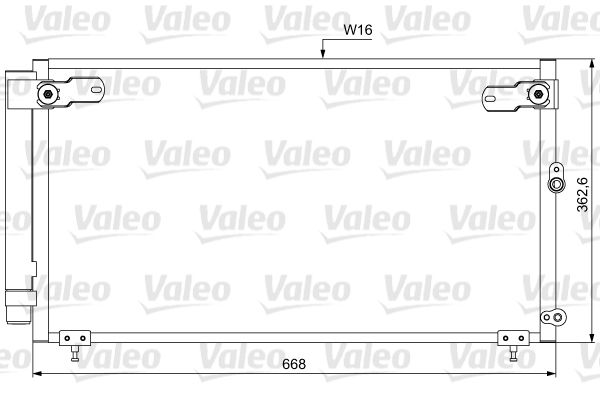 Kondensator, Klimaanlage VALEO 814047
