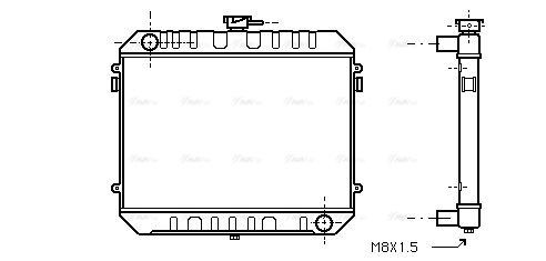 Kühler, Motorkühlung AVA QUALITY COOLING ol2232
