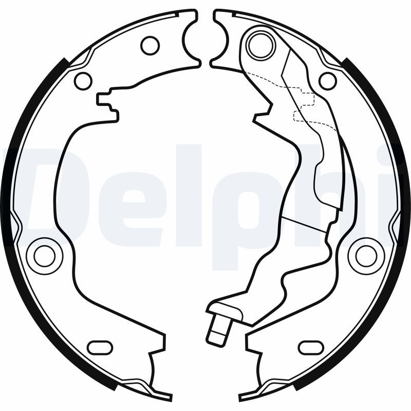 Bremsbackensatz, Feststellbremse DELPHI LS2161