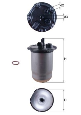 Kraftstofffilter MAHLE KL1132D