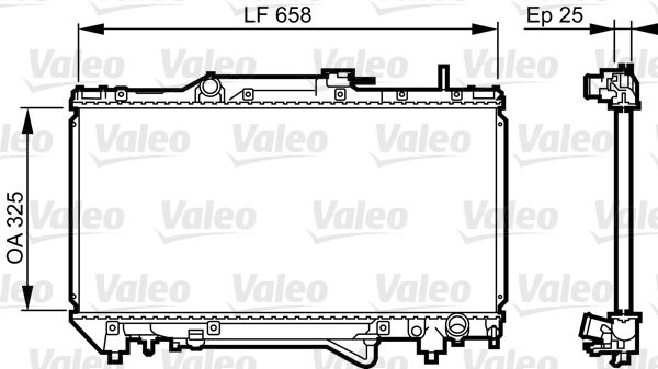 Kühler, Motorkühlung VALEO 731682