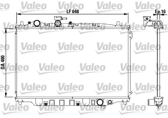 Kühler, Motorkühlung VALEO 730440