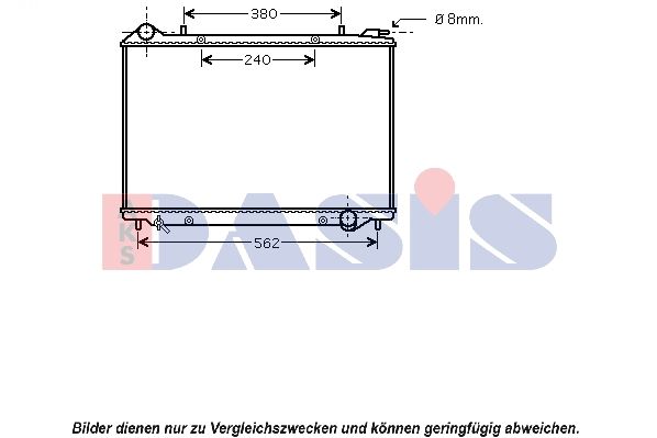 Kühler, Motorkühlung AKS DASIS 150085N