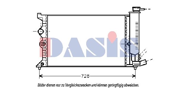 Kühler, Motorkühlung AKS DASIS 060450N