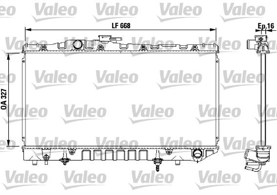 Kühler, Motorkühlung VALEO 731114