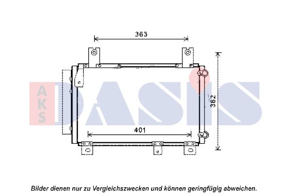 Kondensator, Klimaanlage AKS DASIS 362007N