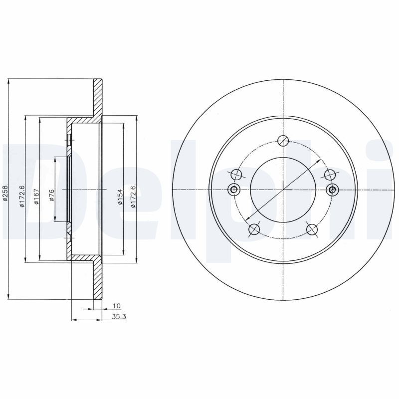 Bremsscheibe DELPHI BG4310