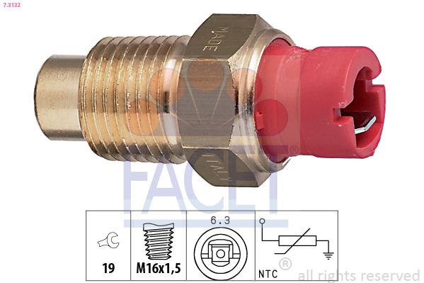Sensor, Kühlmitteltemperatur FACET 7.3132