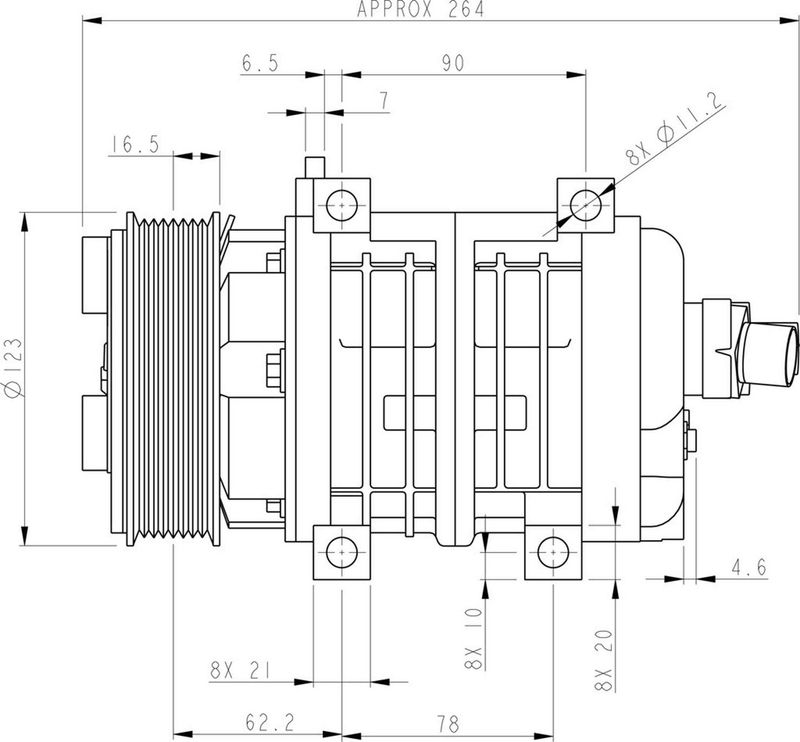 Kompressor, Klimaanlage WEBASTO 62015263A