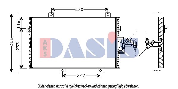 Kondensator, Klimaanlage AKS DASIS 082025N