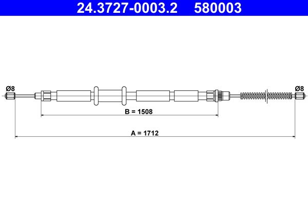 Seilzug, Feststellbremse ATE 24.3727-0003.2