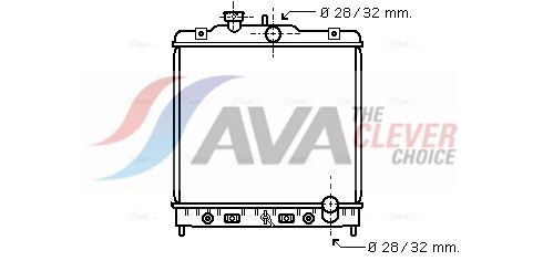 Kühler, Motorkühlung AVA QUALITY COOLING HD2122