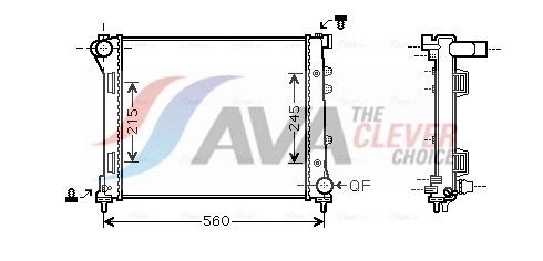 Kühler, Motorkühlung AVA QUALITY COOLING FTA2346