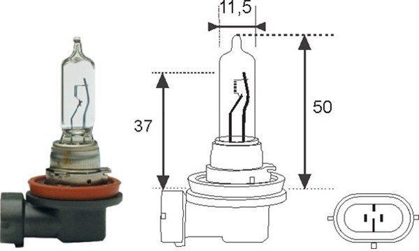 Glühlampe, Fernscheinwerfer MAGNETI MARELLI 002548100000
