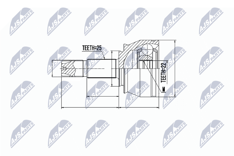 Gelenksatz, Antriebswelle NTY NPZ-FT-032