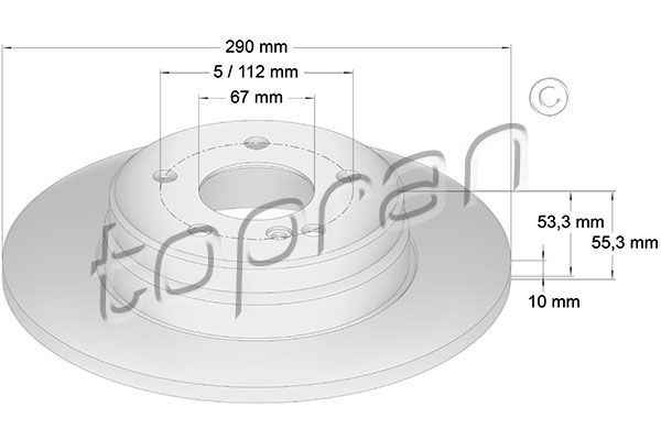 Bremsscheibe TOPRAN 400 863