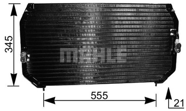 Kondensator, Klimaanlage MAHLE AC 202 000S