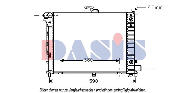Kühler, Motorkühlung AKS DASIS 190005N