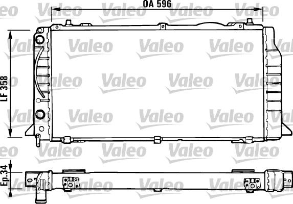 Kühler, Motorkühlung VALEO 731422