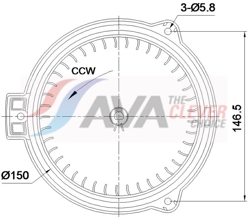 Innenraumgebläse AVA QUALITY COOLING AU8369