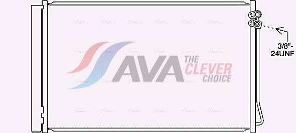 Kondensator, Klimaanlage AVA QUALITY COOLING MS5717D