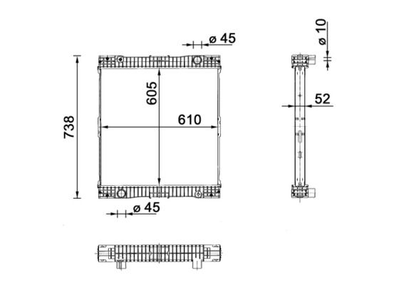 Kühler, Motorkühlung MAHLE CR109000P