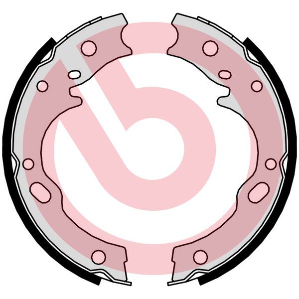 Bremsbackensatz, Feststellbremse BREMBO S 34 509
