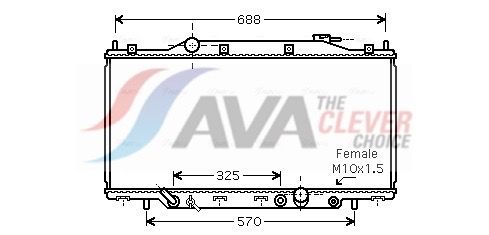 Kühler, Motorkühlung AVA QUALITY COOLING HD2182
