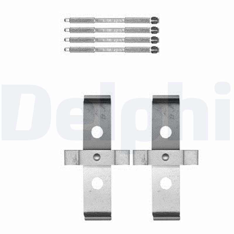 Zubehörsatz, Scheibenbremsbelag DELPHI LX0595