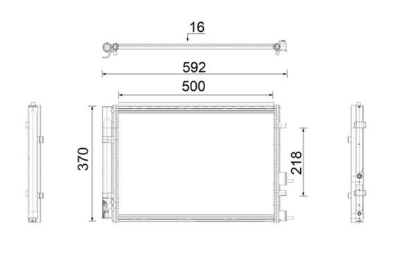Kondensator, Klimaanlage MAHLE AC920000P