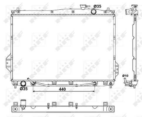 Kühler, Motorkühlung NRF 53050