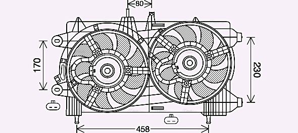 Lüfter, Motorkühlung AVA QUALITY COOLING lc7503