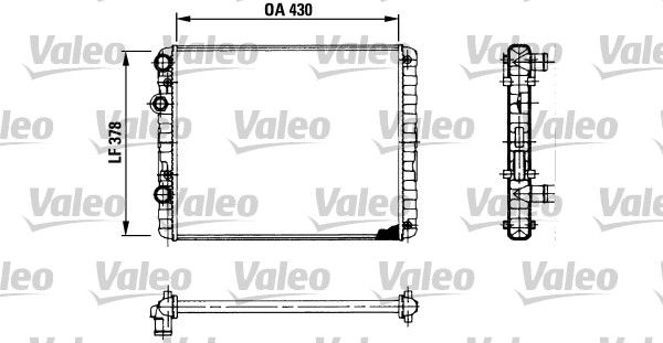 Kühler, Motorkühlung VALEO 730956